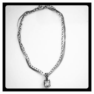 Silpada Sterling Silver Chain with Crystal Pendent